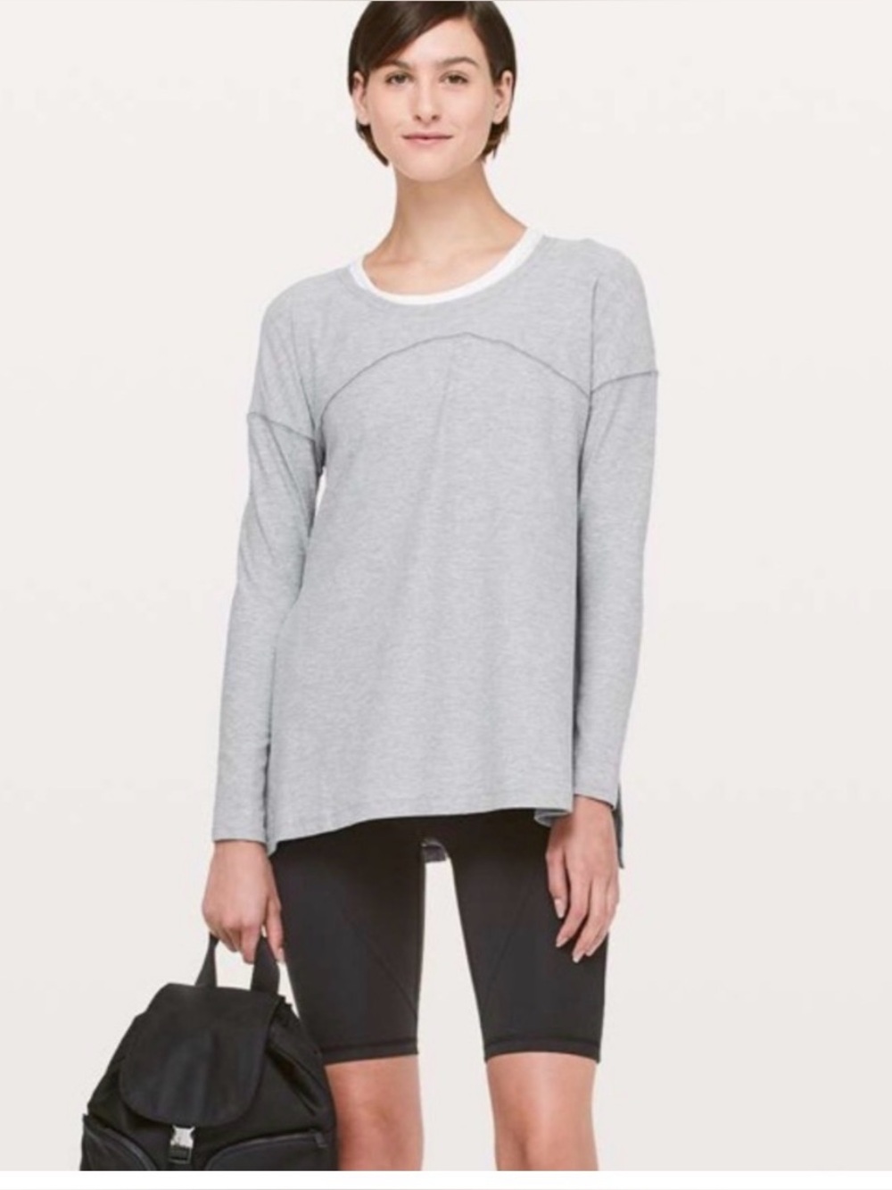 Lululemon Hit Unwind Long Sleeve Slit Workout Shirt